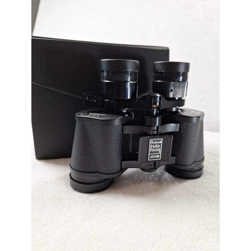 Bushnell 7-15x35 Binoculars, Lens Covers w/Case, Vtg